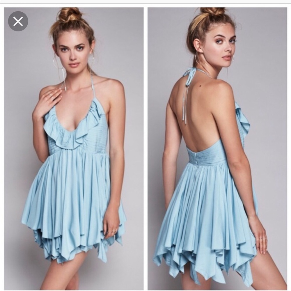 ☁️Free People Fit and Flare Slip Dress S